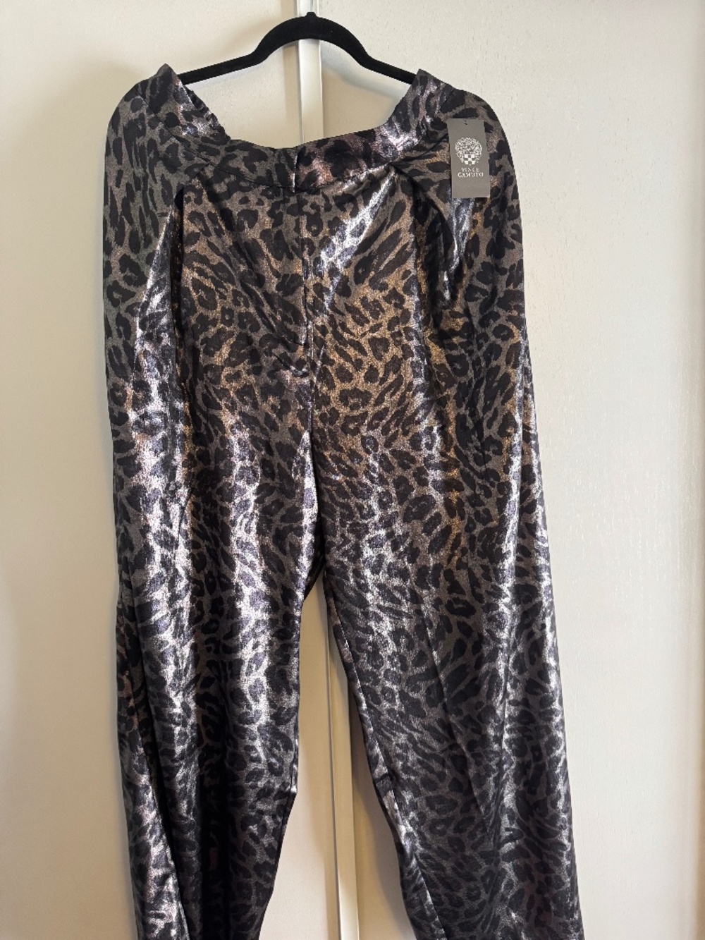wide leg animal print pants